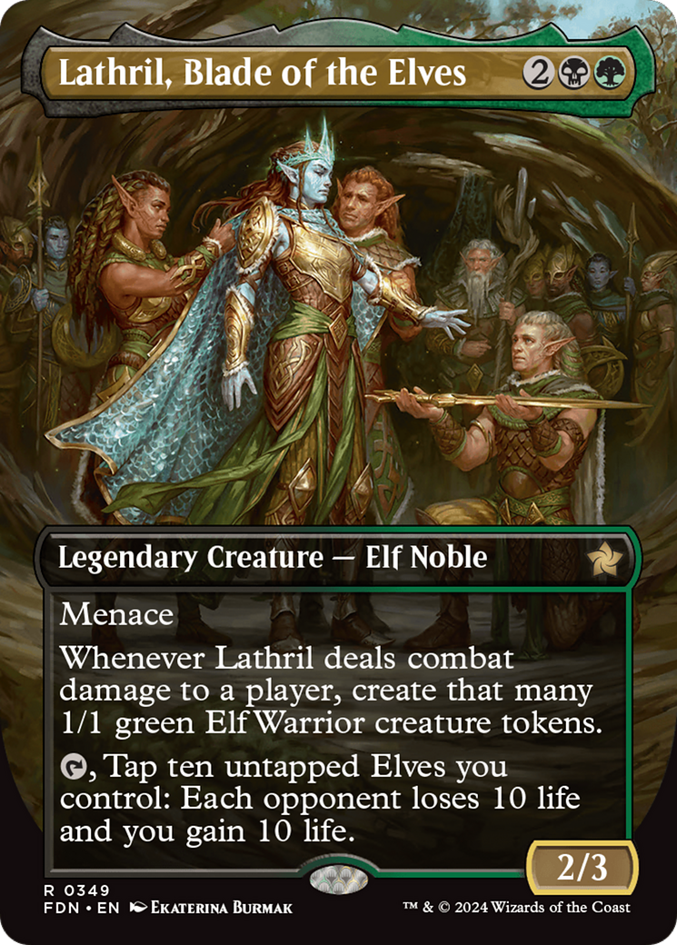 Lathril, Blade of the Elves (Borderless) [Foundations] | L.A. Mood Comics and Games