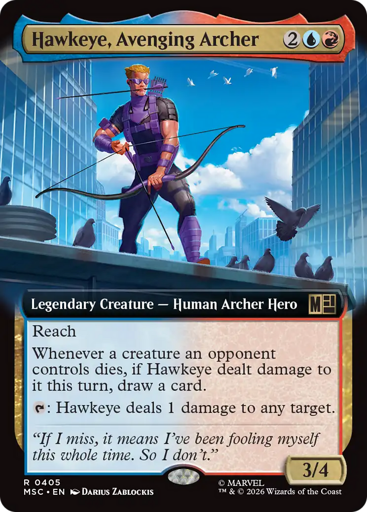 Hawkeye, Avenging Archer (Extended Art) [Marvel Super Heroes Commander] | L.A. Mood Comics and Games
