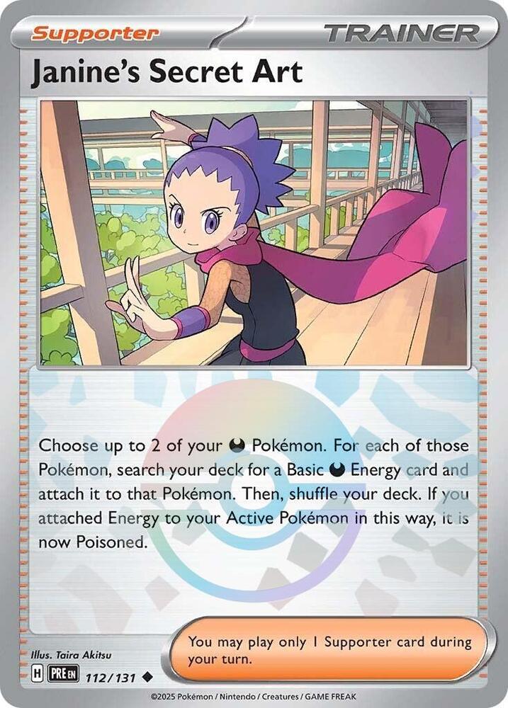 Janine's Secret Art (112/131) (Poke Ball Pattern) [Scarlet & Violet: Prismatic Evolutions] | L.A. Mood Comics and Games