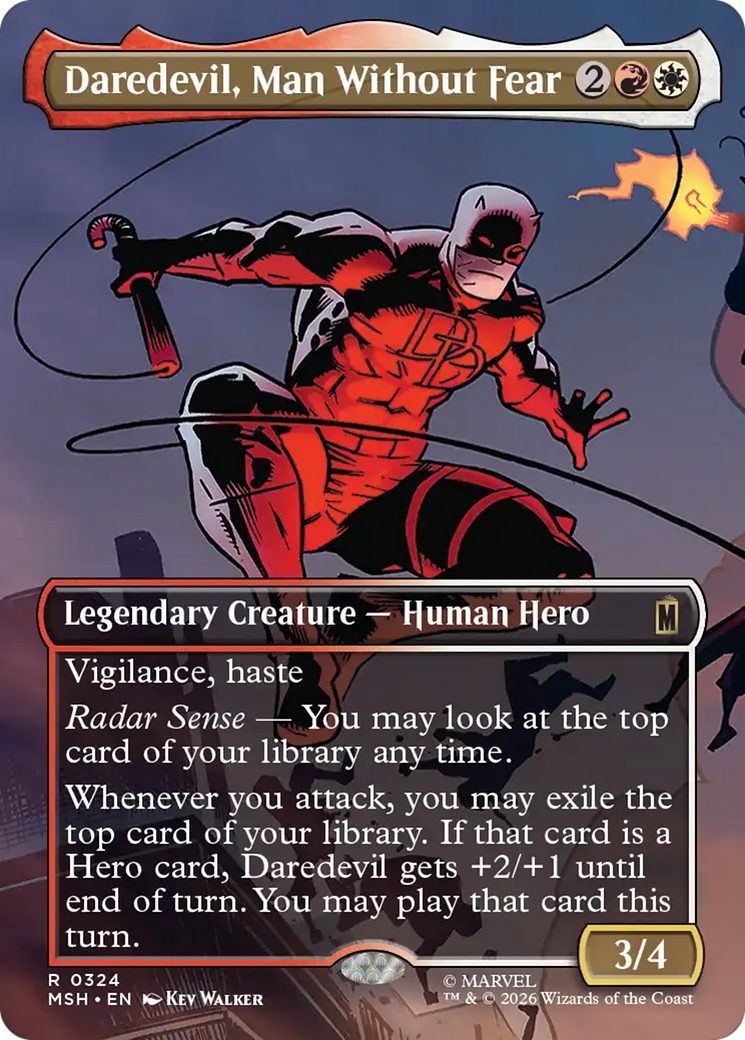 Daredevil, Man Without Fear (Borderless) (0324) [Marvel Super Heroes] | L.A. Mood Comics and Games