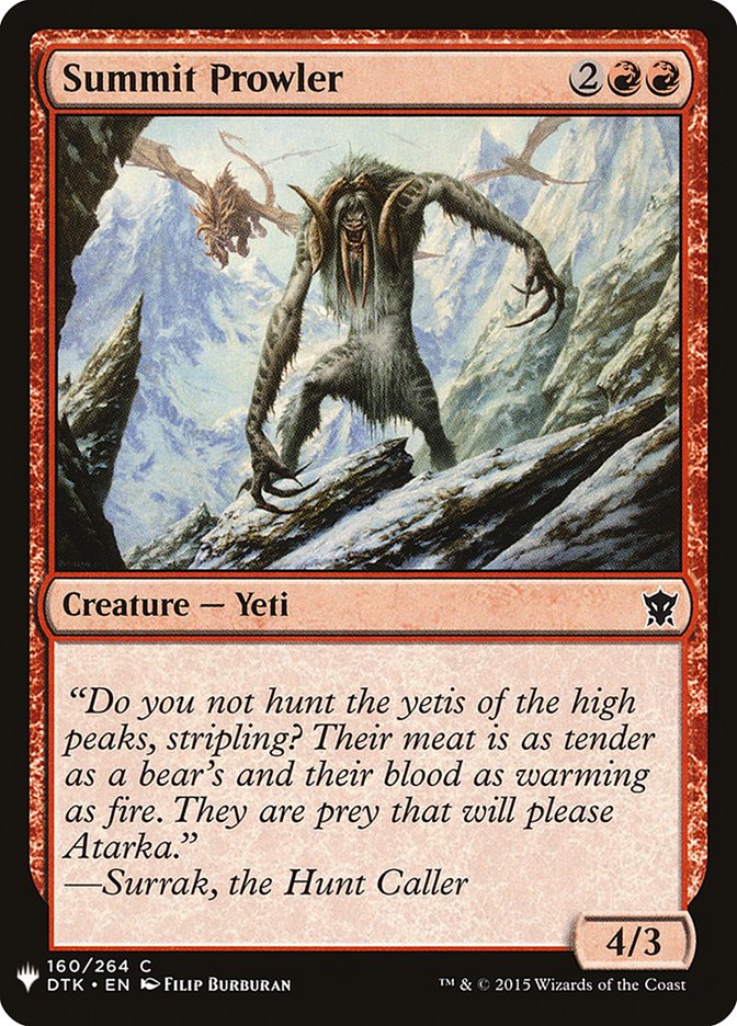Summit Prowler [Mystery Booster] | L.A. Mood Comics and Games