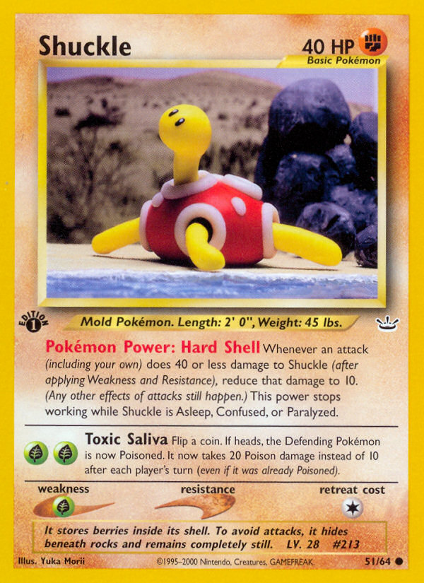 Shuckle (51/64) [Neo Revelation 1st Edition] | L.A. Mood Comics and Games