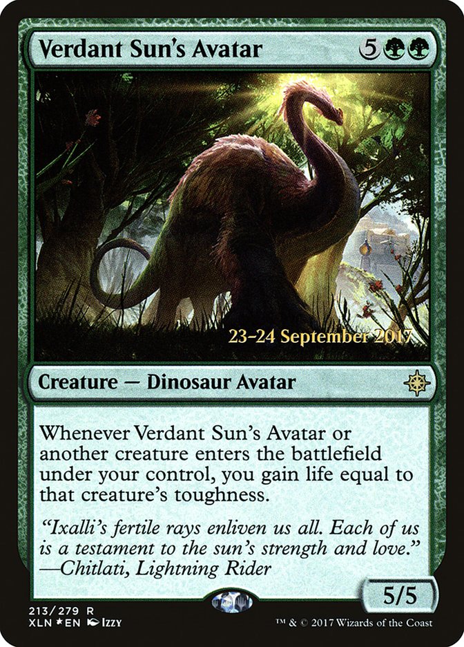 Verdant Sun's Avatar [Ixalan Prerelease Promos] | L.A. Mood Comics and Games