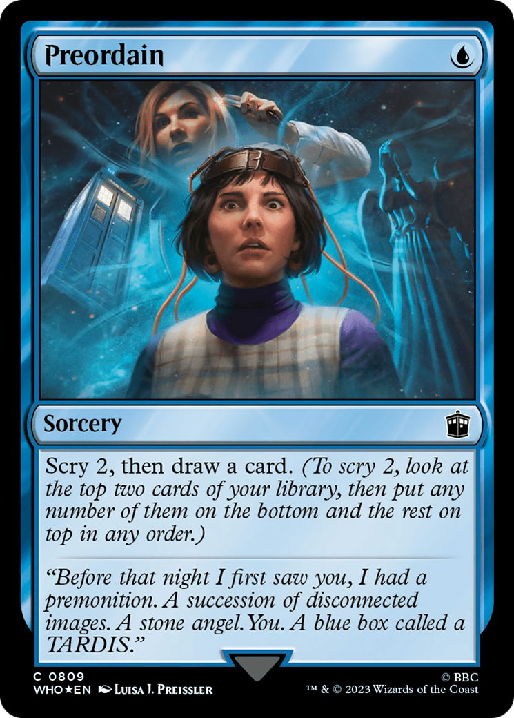 Preordain (Surge Foil) [Doctor Who] | L.A. Mood Comics and Games
