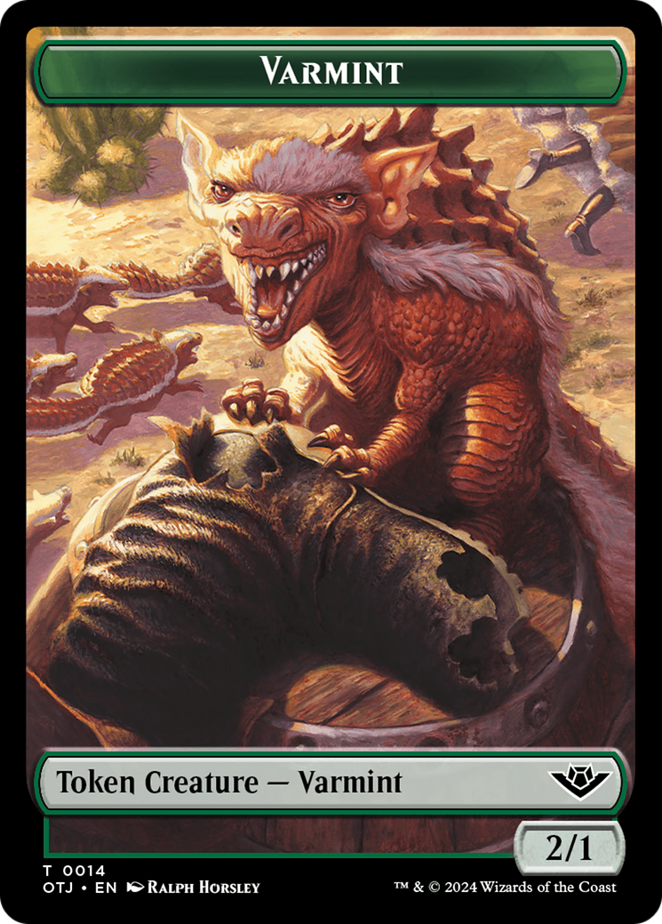 Varmint // Plot Double-Sided Token [Outlaws of Thunder Junction Tokens] | L.A. Mood Comics and Games