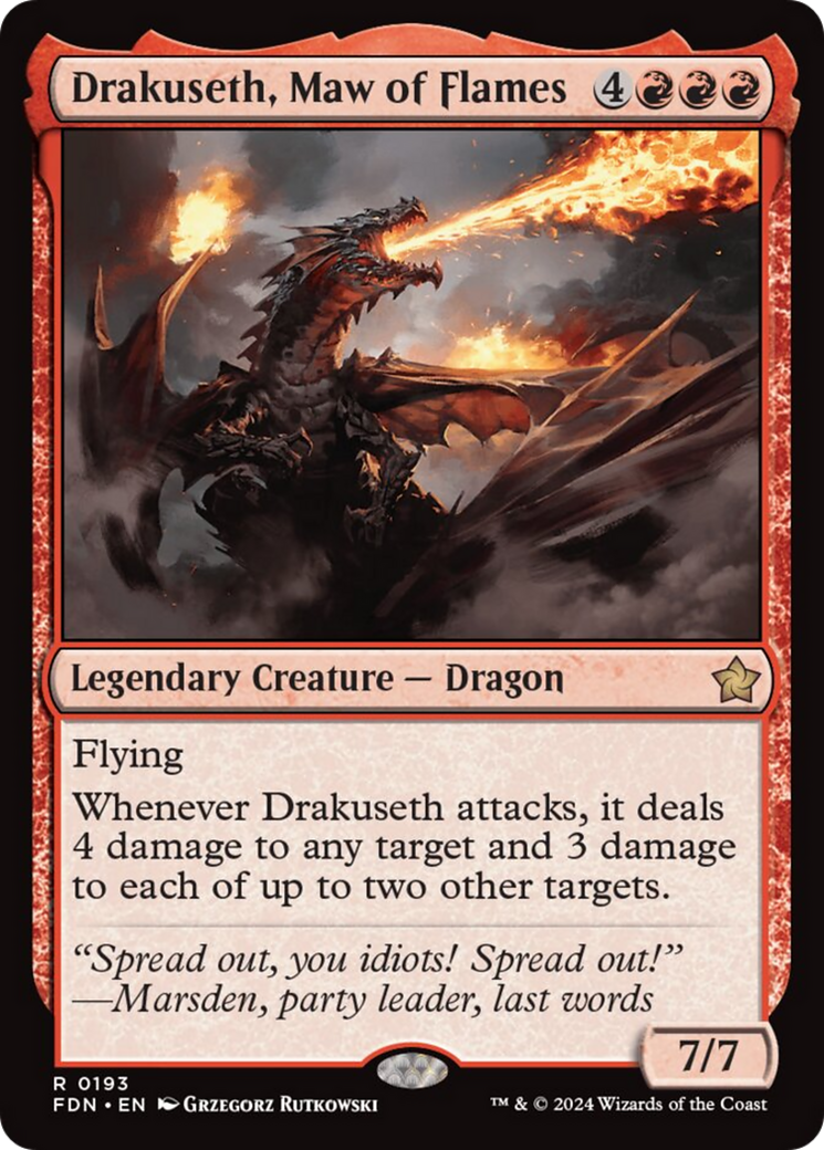 Drakuseth, Maw of Flames [Foundations] | L.A. Mood Comics and Games