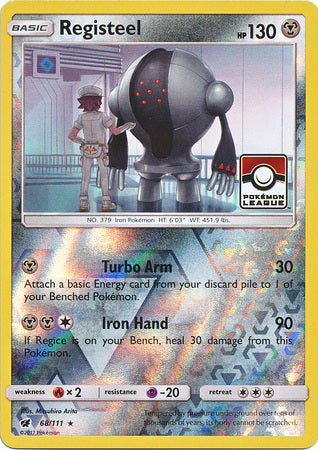 Registeel (68/111) (League Promo) [Sun & Moon: Crimson Invasion] | L.A. Mood Comics and Games
