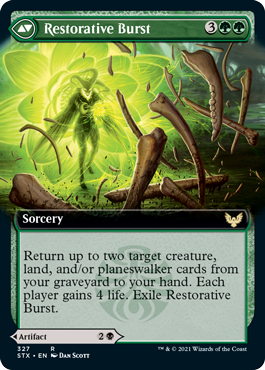 Pestilent Cauldron // Restorative Burst (Extended Art) [Strixhaven: School of Mages] | L.A. Mood Comics and Games