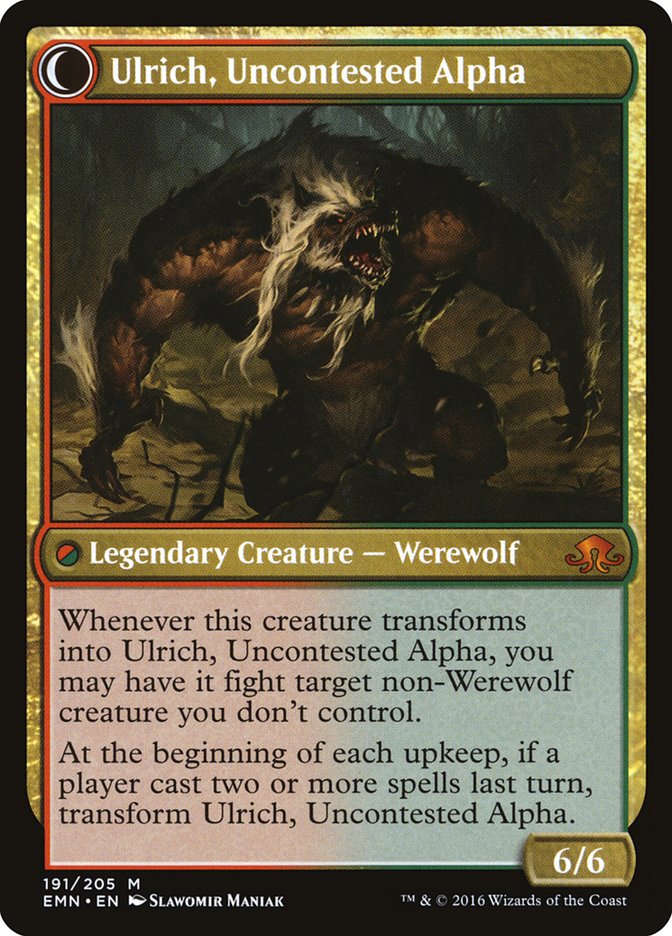 Ulrich of the Krallenhorde // Ulrich, Uncontested Alpha [Eldritch Moon] | L.A. Mood Comics and Games