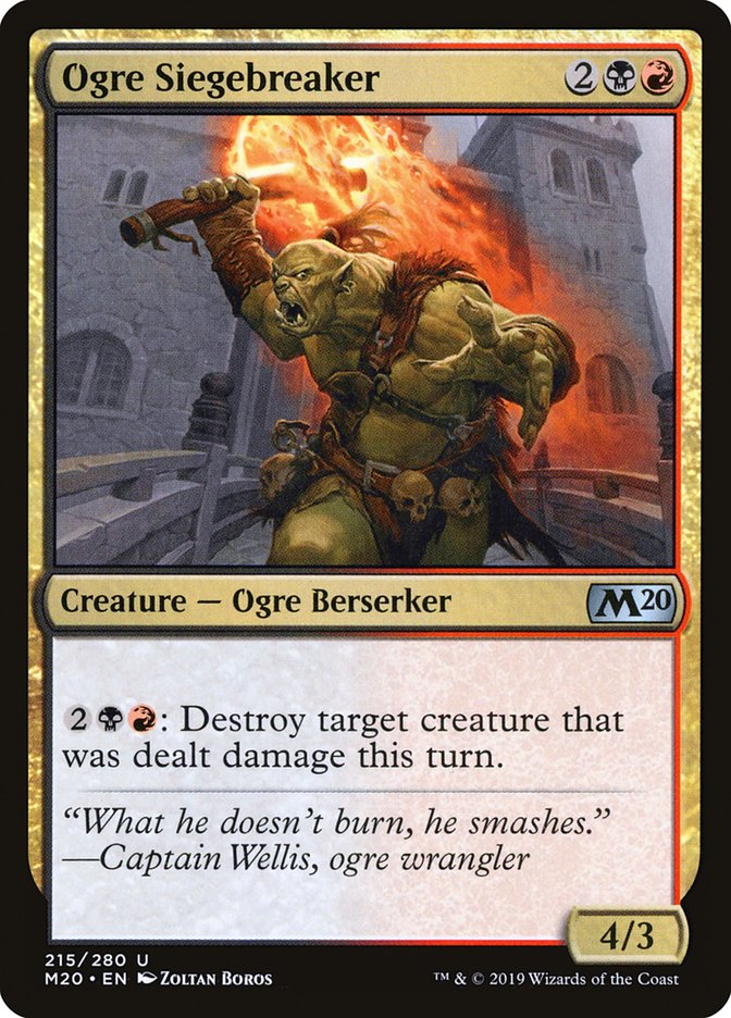 Ogre Siegebreaker [Core Set 2020] | L.A. Mood Comics and Games
