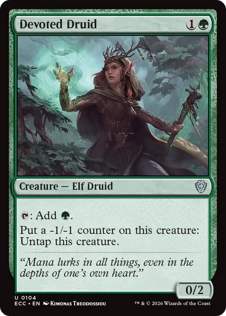 Devoted Druid [Lorwyn Eclipsed Commander] | L.A. Mood Comics and Games