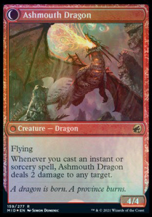 Smoldering Egg // Ashmouth Dragon [Innistrad: Midnight Hunt Prerelease Promos] | L.A. Mood Comics and Games