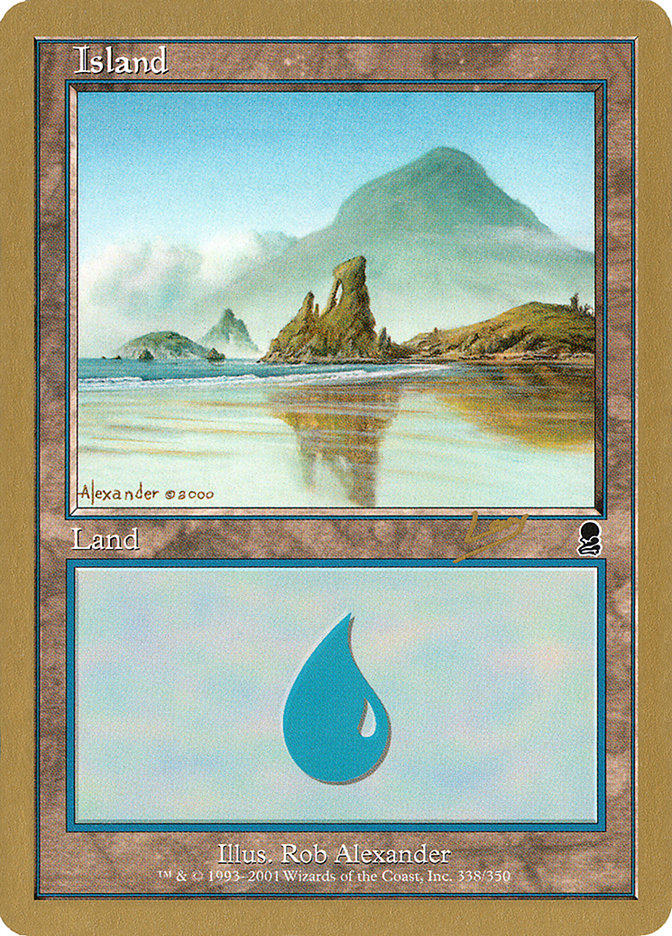 Island (rl338) (Raphael Levy) [World Championship Decks 2002] | L.A. Mood Comics and Games