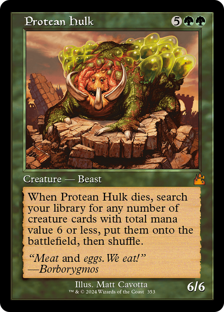 Protean Hulk (Retro Frame) [Ravnica Remastered] | L.A. Mood Comics and Games