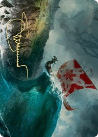 Run Ashore Art Card (Gold-Stamped Signature) [Kaldheim Art Series] | L.A. Mood Comics and Games