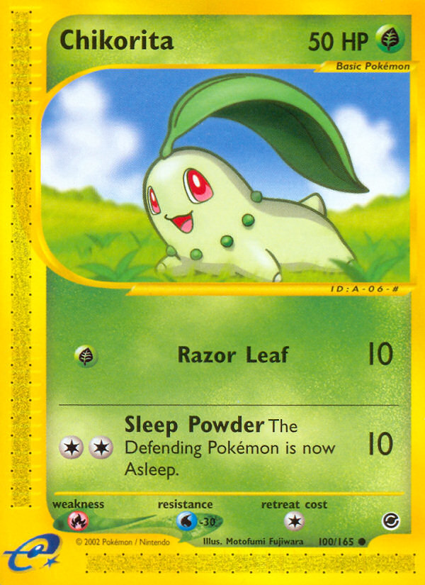 Chikorita (100/165) [Expedition: Base Set] | L.A. Mood Comics and Games