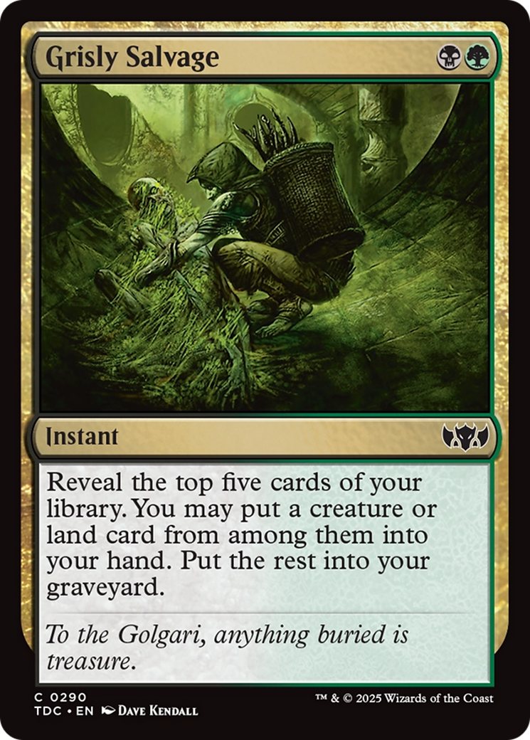 Grisly Salvage [Tarkir: Dragonstorm Commander] | L.A. Mood Comics and Games