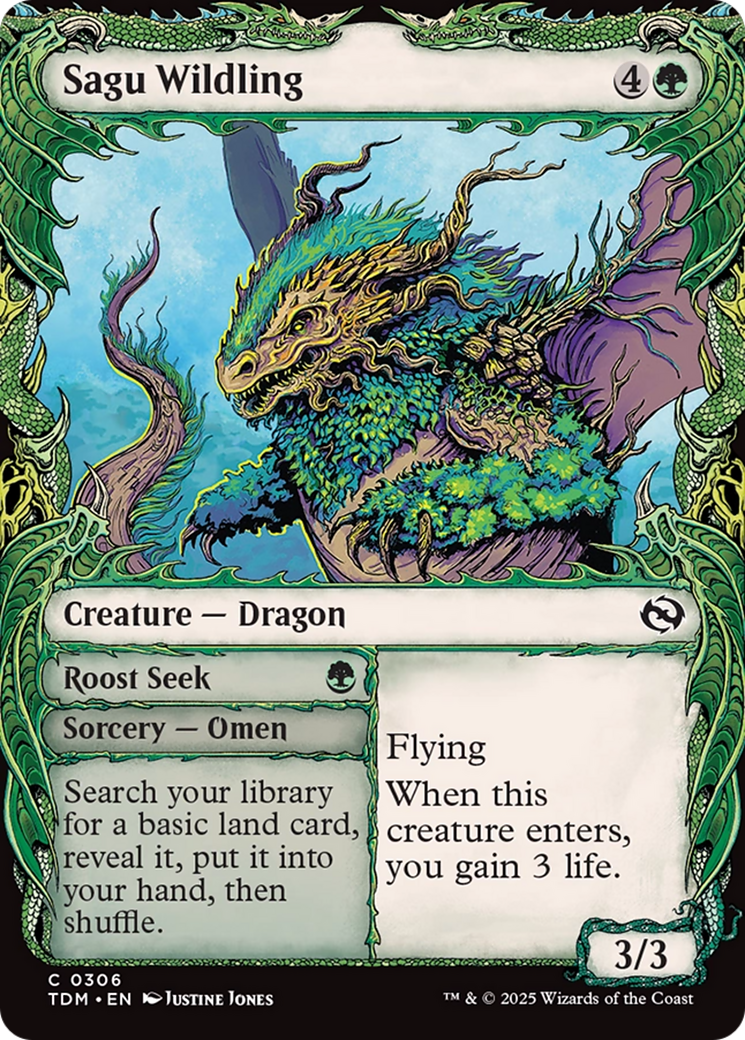 Sagu Wildling (Showcase) [Tarkir: Dragonstorm] | L.A. Mood Comics and Games