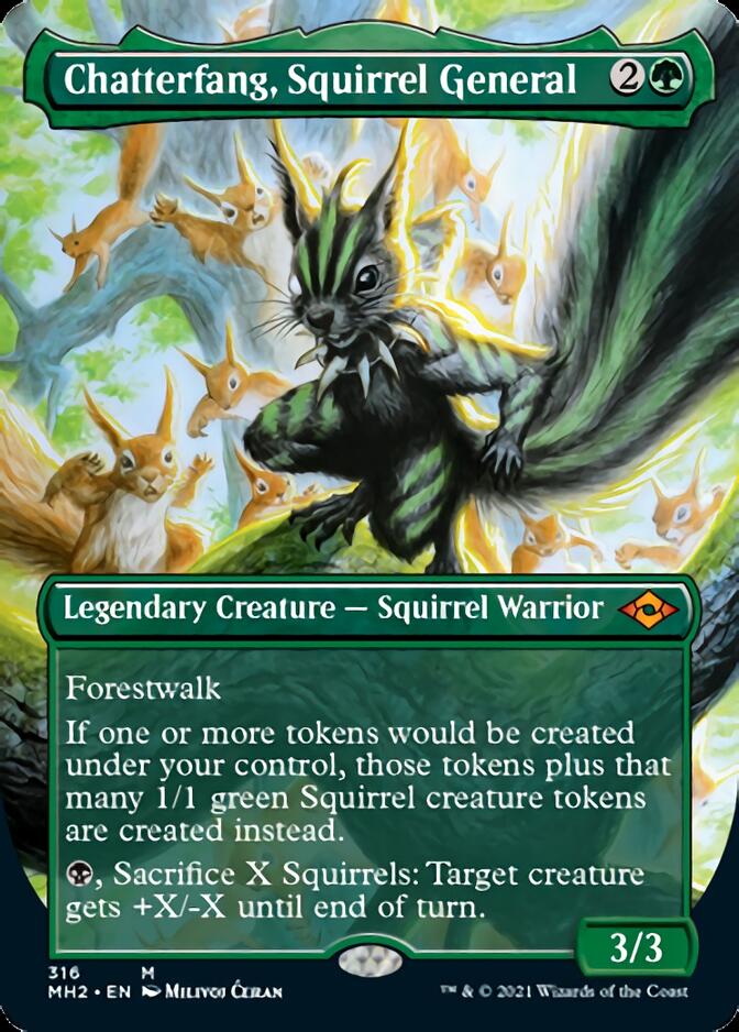 Chatterfang, Squirrel General (Borderless Alternate Art) [Modern Horizons 2] | L.A. Mood Comics and Games