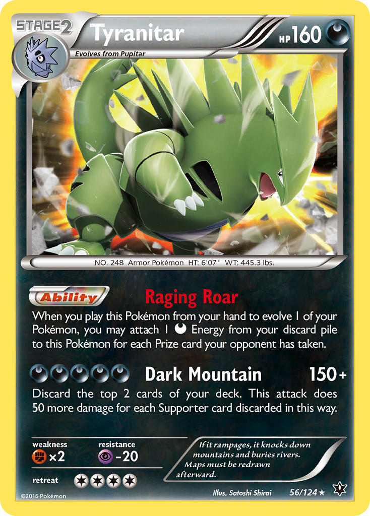 Tyranitar (56/124) [XY: Fates Collide] | L.A. Mood Comics and Games