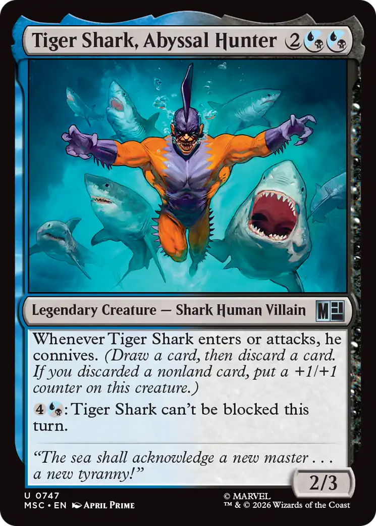 Tiger Shark, Abyssal Hunter [Marvel Super Heroes Commander] | L.A. Mood Comics and Games