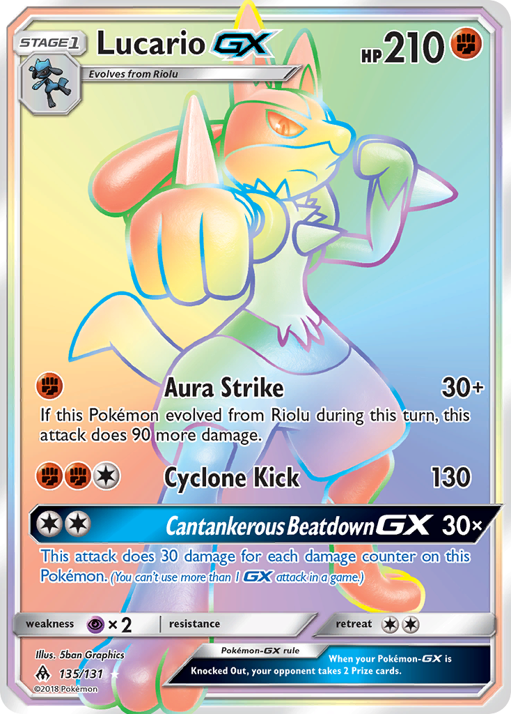 Lucario GX (135/131) [Sun & Moon: Forbidden Light] | L.A. Mood Comics and Games