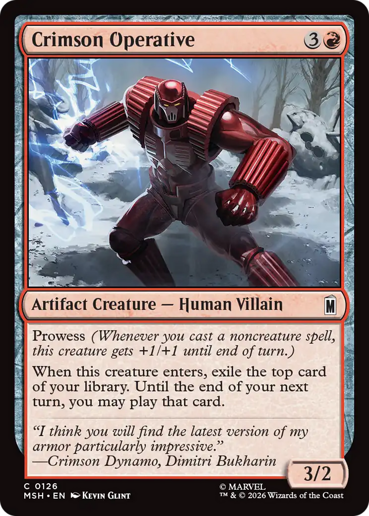 Crimson Operative [Marvel Super Heroes] | L.A. Mood Comics and Games