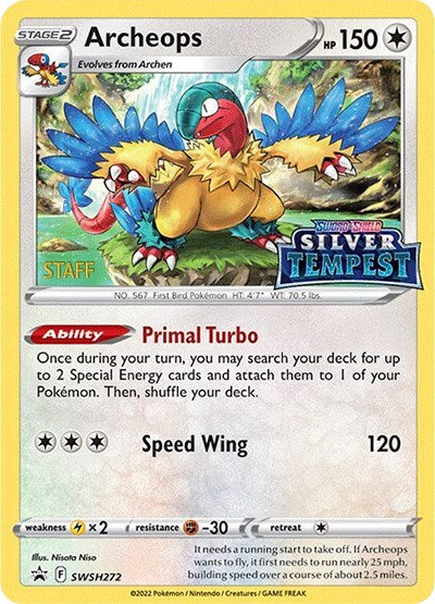 Archeops (SWSH272) (Prerelease) (Staff) [Sword & Shield: Black Star Promos] | L.A. Mood Comics and Games
