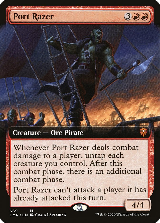 Port Razer (Extended Art) [Commander Legends] | L.A. Mood Comics and Games
