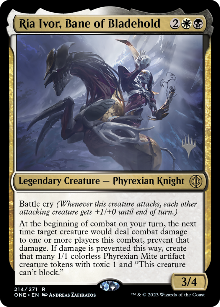 Ria Ivor, Bane of Bladehold (Promo Pack) [Phyrexia: All Will Be One Promos] | L.A. Mood Comics and Games
