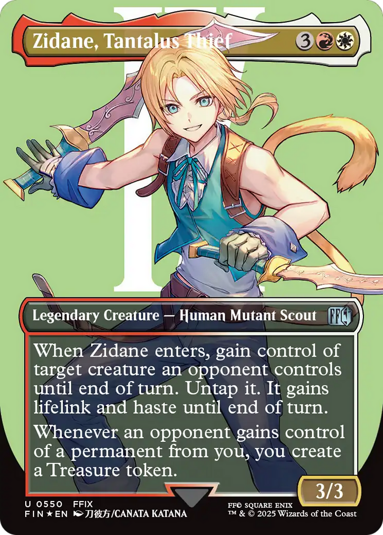 Zidane, Tantalus Thief (Borderless) (Surge Foil) [FINAL FANTASY] | L.A. Mood Comics and Games