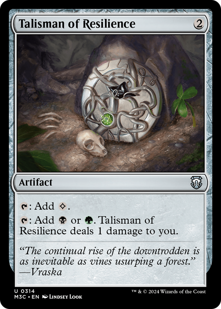 Talisman of Resilience (Ripple Foil) [Modern Horizons 3 Commander] | L.A. Mood Comics and Games