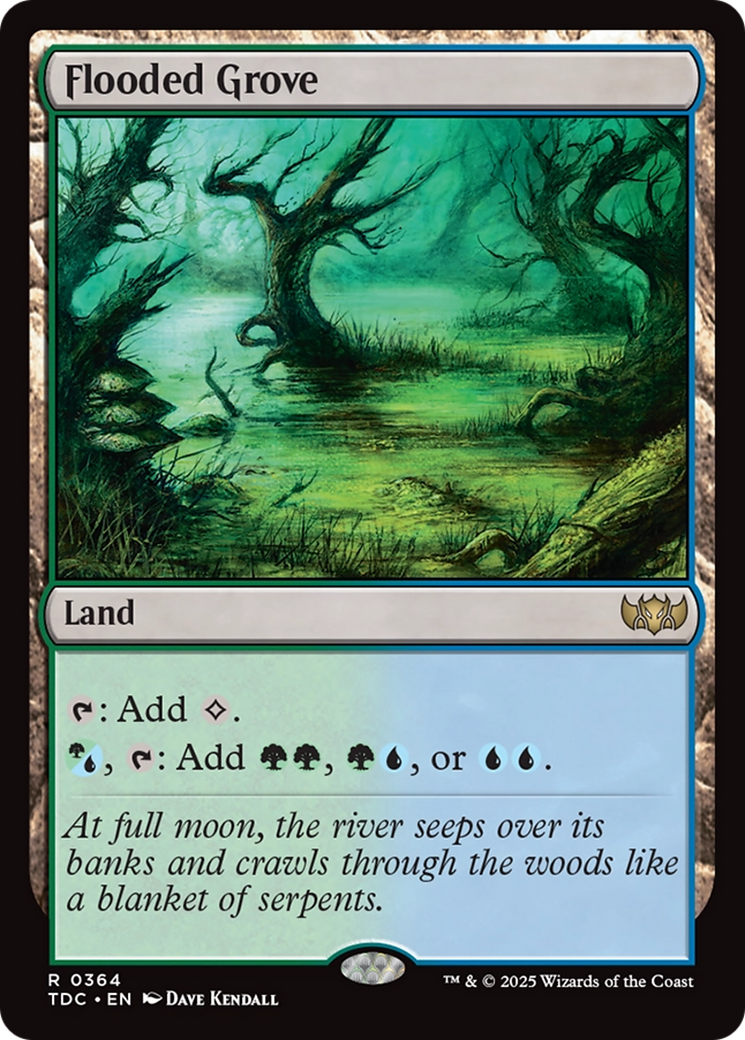 Flooded Grove [Tarkir: Dragonstorm Commander] | L.A. Mood Comics and Games