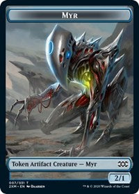 Myr (007) // Elf Warrior Double-Sided Token [Double Masters Tokens] | L.A. Mood Comics and Games