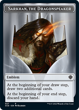 Sarkhan, the Dragonspeaker // Sarkhan, the Dragonspeaker Double-Sided Token [Starter Commander Decks] | L.A. Mood Comics and Games