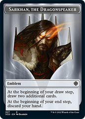 Sarkhan, the Dragonspeaker // Sarkhan, the Dragonspeaker Double-Sided Token [Starter Commander Decks] | L.A. Mood Comics and Games