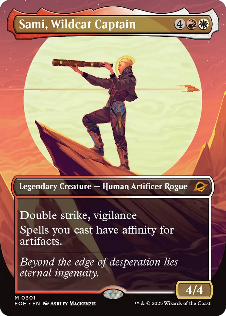 Sami, Wildcat Captain (Borderless) [Edge of Eternities] | L.A. Mood Comics and Games