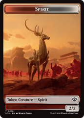 Fractal (0004) // Spirit (0010) Double-Sided Token [Secrets of Strixhaven Tokens] | L.A. Mood Comics and Games