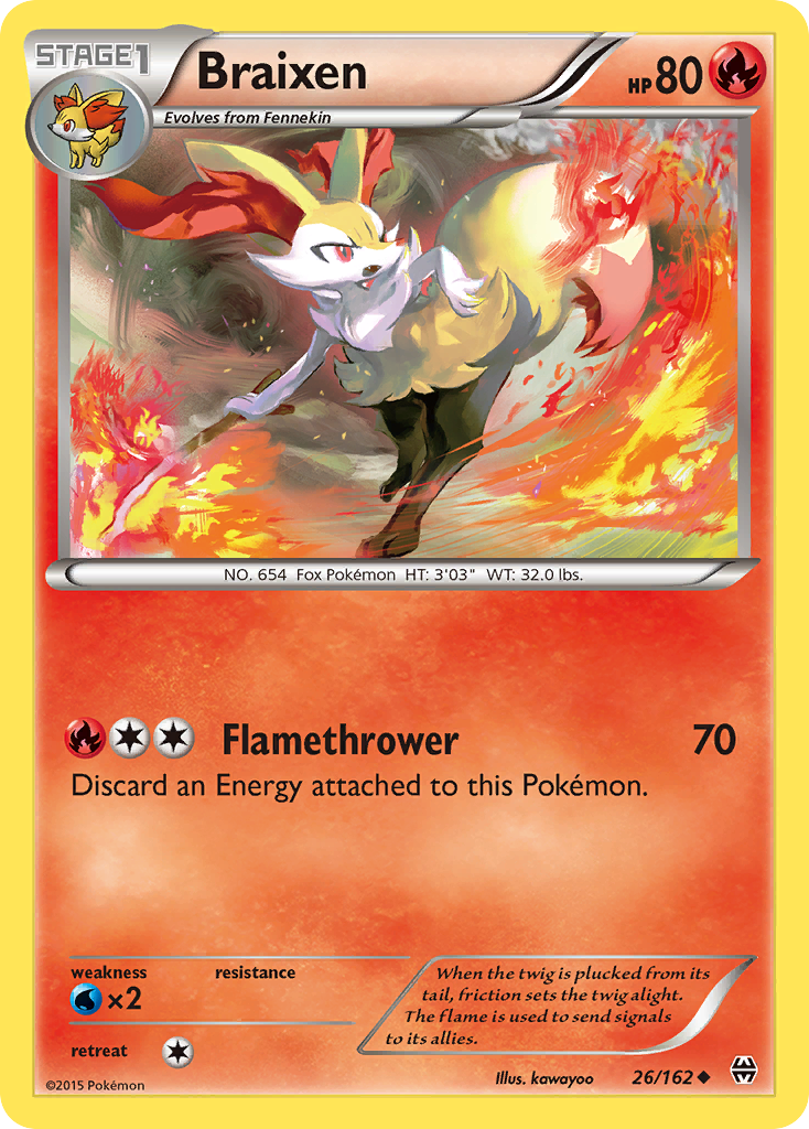 Braixen (26/162) [XY: BREAKthrough] | L.A. Mood Comics and Games