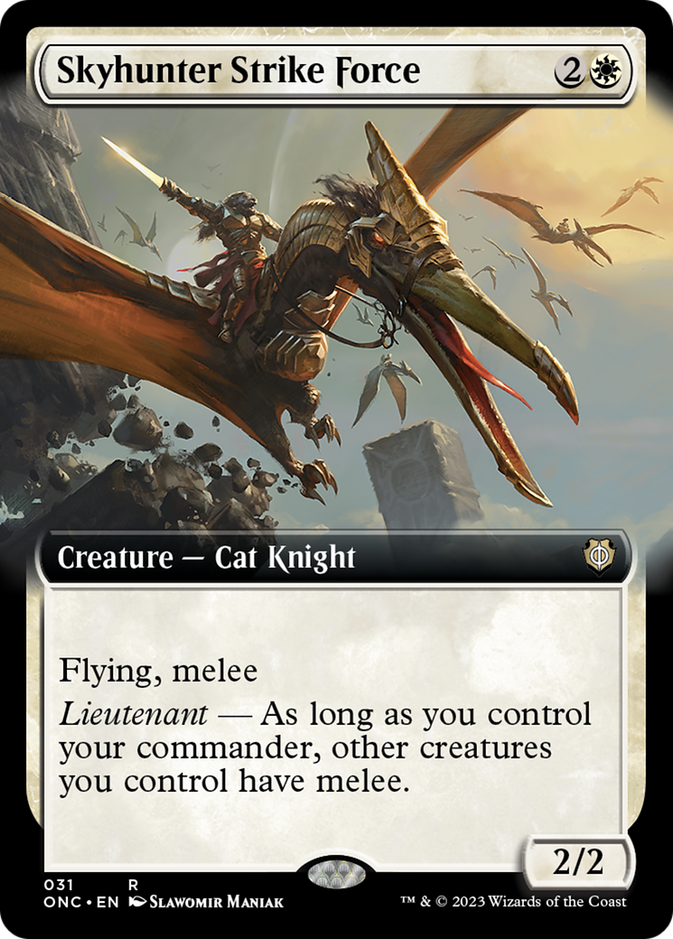 Skyhunter Strike Force (Extended Art) [Phyrexia: All Will Be One Commander] | L.A. Mood Comics and Games