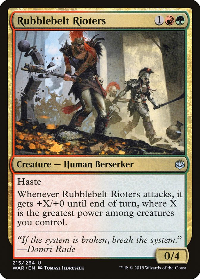 Rubblebelt Rioters [War of the Spark] | L.A. Mood Comics and Games