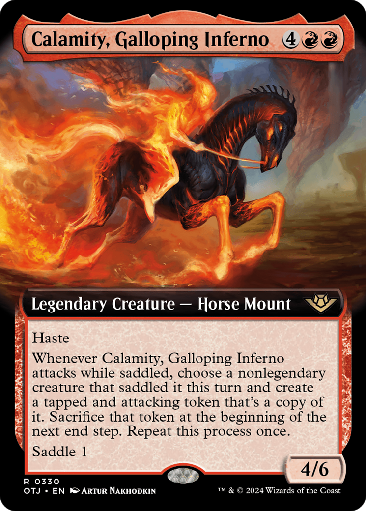 Calamity, Galloping Inferno (Extended Art) [Outlaws of Thunder Junction] | L.A. Mood Comics and Games