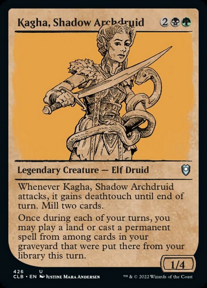 Kagha, Shadow Archdruid (Showcase) [Commander Legends: Battle for Baldur's Gate] | L.A. Mood Comics and Games