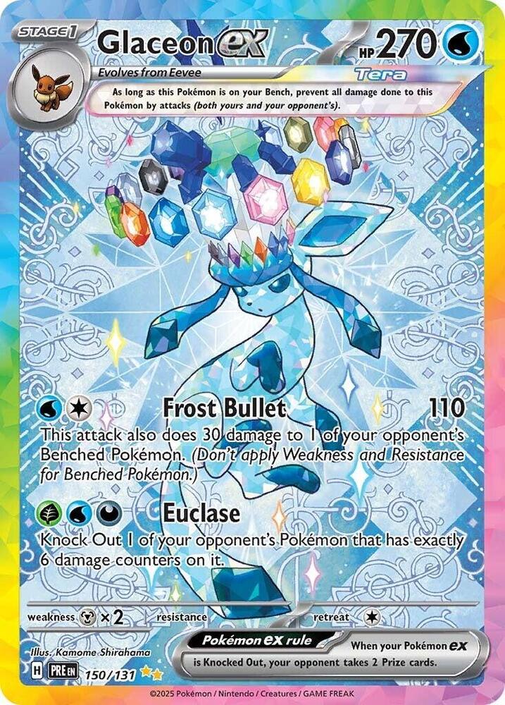 Glaceon ex (150/131) [Scarlet & Violet: Prismatic Evolutions] | L.A. Mood Comics and Games