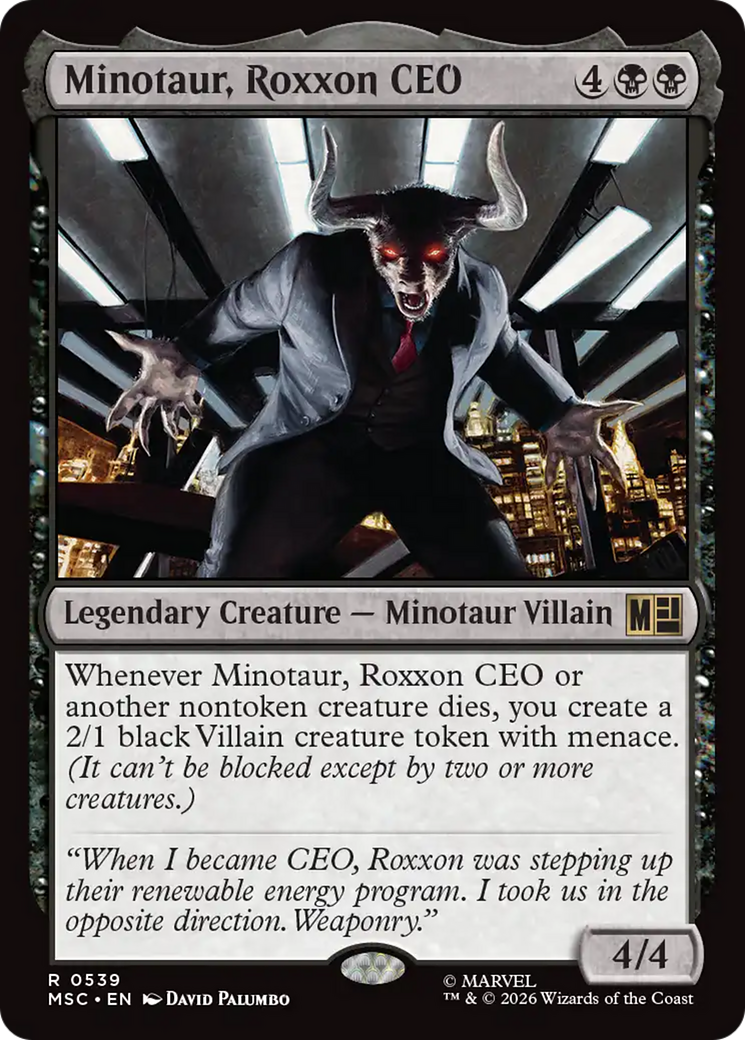 Minotaur, Roxxon CEO [Marvel Super Heroes Commander] | L.A. Mood Comics and Games