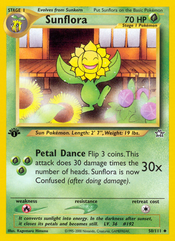 Sunflora (50/111) [Neo Genesis 1st Edition] | L.A. Mood Comics and Games