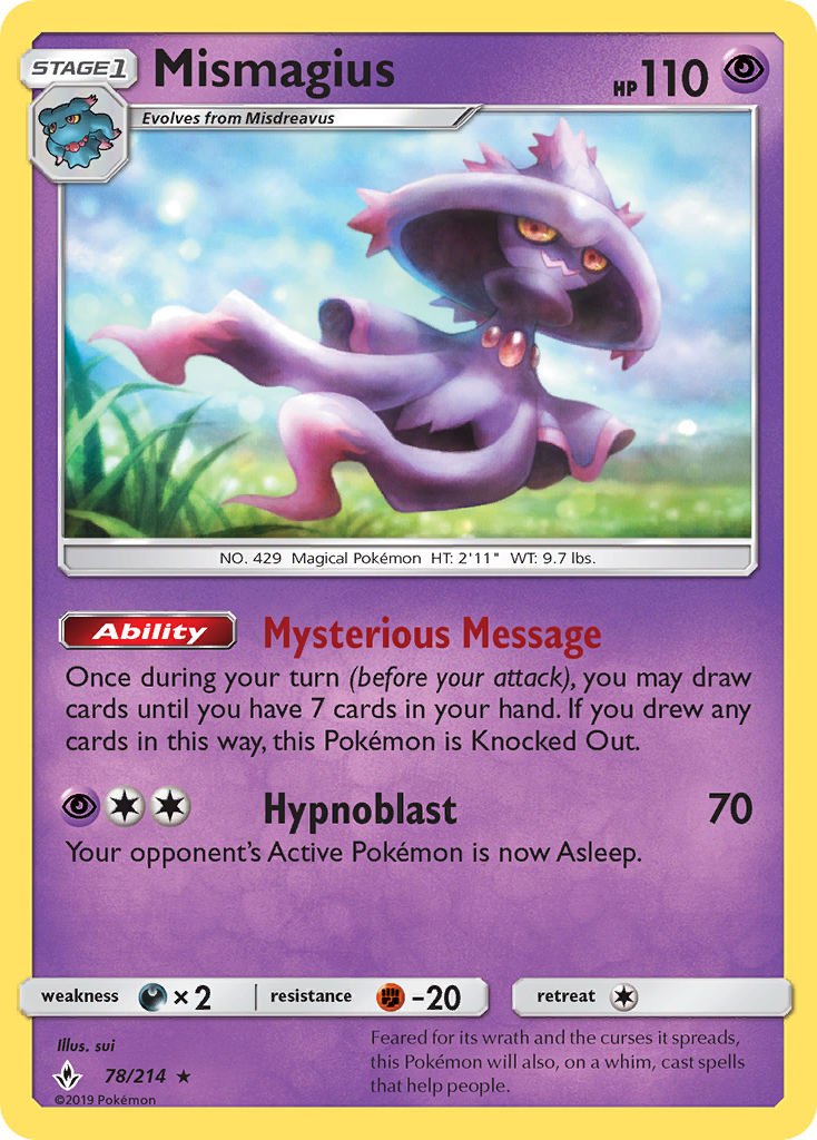 Mismagius (78/214) [Sun & Moon: Unbroken Bonds] | L.A. Mood Comics and Games