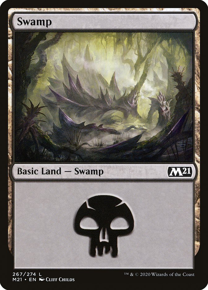 Swamp (267) [Core Set 2021] | L.A. Mood Comics and Games