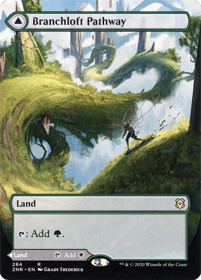 Branchloft Pathway // Boulderloft Pathway (Borderless Alternate Art) [Zendikar Rising] | L.A. Mood Comics and Games
