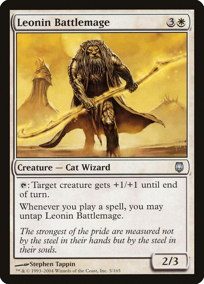 Leonin Battlemage [Darksteel] | L.A. Mood Comics and Games